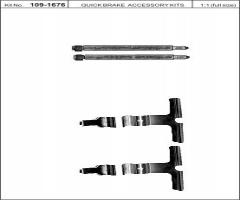 Quick brake 109-1676 zest. montażowy klocków hamulc. mercedes, mercedes-benz klasa s (w220)