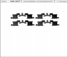 Quick brake 109-1677 zest. montażowy klocków hamulc. citroen, daihatsu copen, subaru justy iv