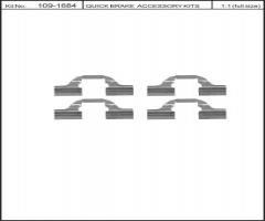 Quick brake 109-1684 zest. montażowy klocków hamulc. citroen, citroËn berlingo (b9), peugeot 308 sw
