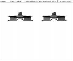Quick brake 109-1692 zest. montażowy klocków hamulc. daewoo nubira, chevrolet lacetti (j200)