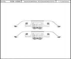 Quick brake 109-1695 zest. montażowy klocków hamulc. bmw 5 e60, bmw 5 (e60)