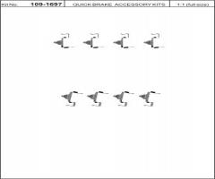 Quick brake 109-1697 zest. montażowy klocków hamulc. kia sportage, kia retona (ce)