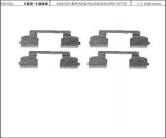 Quick brake 109-1698 zest. montażowy klocków hamulc. dacia, dacia logan (ls_), renault 19 i (b/c53_)
