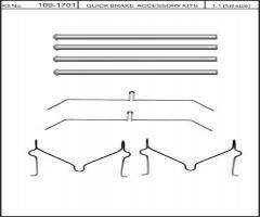 Quick brake 109-1701 zest. montażowy klocków hamulc. toyota