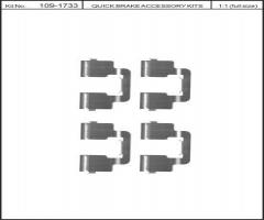 Quick brake 109-1733 zest. montażowy klocków hamulc. citroen, citroËn jumpy, fiat scudo (270_)