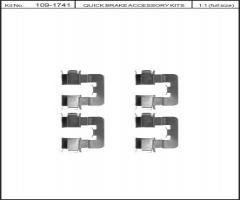 Quick brake 109-1741 zest. montażowy klocków hamulc. toyota, toyota corolla (zze12_, nde12_, zde12_)