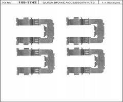 Quick brake 109-1742 zest. montażowy klocków hamulc. subaru legacy, subaru forester (sg)