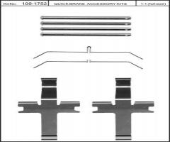 Quick brake 109-1752 zest. montażowy klocków hamulc. subaru, subaru impreza kombi (gd, gg)