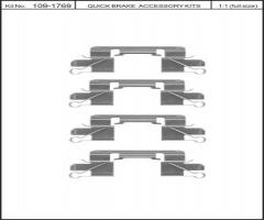 Quick brake 109-1769 zest. montażowy klocków hamulc. nissan, mitsubishi l 200 (kb_t, ka_t)