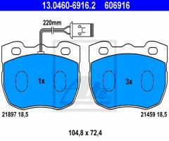 Ate 13.0460-6916 klocki hamulcowe land rover discovery 89-98