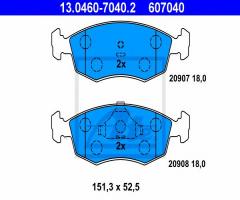 Ate 13.0460-7040 klocki hamulcowe ford scorpio 84-91, ford escort iv (gaf, awf, abft)