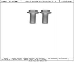 Quick brake 11610k Śruba zacisku ham.
