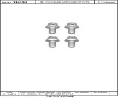 Quick brake 11613k Śruba zacisku ham.