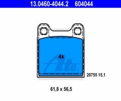 Ate 13.0460-4044 klocki hamulcowe volvo s70,v70,c70 tył, volvo s70 (ls)