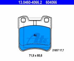 Ate 13.0460-4066 klocki hamulcowe citroen saxo 96-04, citroËn saxo (s0, s1), peugeot 106 i (1a, 1c)