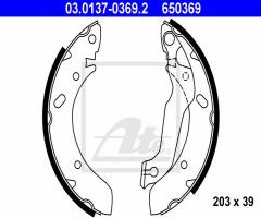 Ate 03.0137-0369 szczęki hamulcowe hyundai lantra 90-00, hyundai lantra i (j-1)