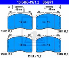 Ate 13.0460-4971 klocki hamulcowe alfa romeo 166 2,0-3,0 98-07, alfa romeo 166 (936)