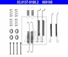 Ate 03.0137-9168 sprężynki do szczęk ham. audi seat skoda vw, audi 80 (89, 89q, 8a, b3)