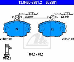 Ate 13.0460-2981 klocki hamulcowe citroen zx 91-97 z czuj., citroËn zx (n2)