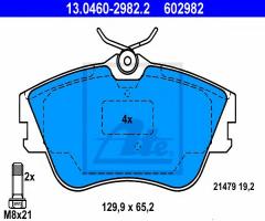 Ate 13.0460-2982 klocki hamulcowe vw t4 90-, vw transporter iv autobus (70xb, 70xc, 7db, 7dw)