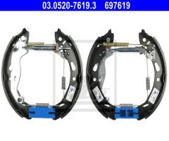 Ate 03.0520-7619 szczęki hamulcowe top kit, ford fiesta vi