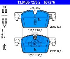 Ate 13.0460-7276 klocki hamulcowe peugeot 508 10- przód, peugeot 508