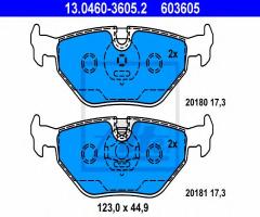 Ate 13.0460-3605 klocki hamulcowe bmw 3 e36 91-99 tył, bmw 3 (e36), mg mg zt, rover 75 (rj)