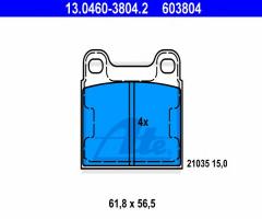 Ate 13.0460-3804 klocki hamulcowe mercedes w123,w126 tył, mercedes-benz /8 (w114)