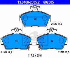 Ate 13.0460-2805 klocki hamulcowe rover 200-400 89-95 (-abs) z czuj, rover 200 hatchback (xw)