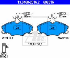 Ate 13.0460-2816 klocki hamulcowe peugeot 406 1,6-1,8 95-, peugeot 406 (8b)