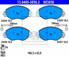 Ate 13.0460-3856 klocki hamulcowe nissan cabstar e 98-06 z czuj.