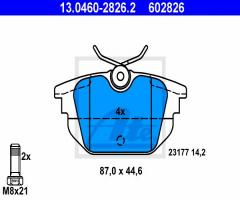 Ate 13.0460-2826 klocki hamulcowe fiat marea 96- tył, alfa romeo 155 (167), fiat barchetta (183)