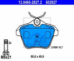 Ate 13.0460-2827 klocki hamulcowe alfa romeo 156 97- tył, alfa romeo 164 (164), lancia kappa (838a)