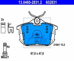 Ate 13.0460-2831 klocki hamulcowe volvo s40,v40 95-03 tył, mitsubishi carisma (da_)