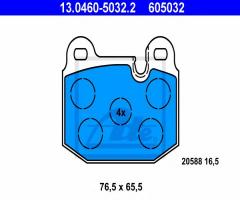 Ate 13.0460-5032 klocki hamulcowe bmw 3 e21 75-83, bmw 3 (e21)