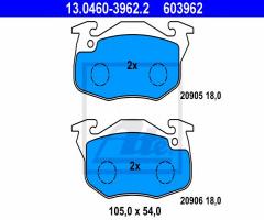 Ate 13.0460-3962 klocki hamulcowe citroen saxo 96-04, citroËn saxo (s0, s1), peugeot 106 i (1a, 1c)