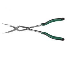 Sata 70721 szczypce płasko-okrągłe wygięte z podw. przegubem