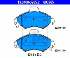 Ate 13.0460-3965 klocki hamulcowe ford escort,orion 90-00 z czuj., ford escort v (gal)