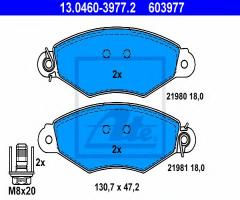 Ate 13.0460-3977 klocki hamulcowe renault kangoo 97-, citroËn xsara (n1)