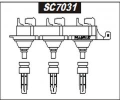 Sentech sc7031 cewka zapłonowa citroen peugeot, citroËn xantia (x1), peugeot 406 (8b)