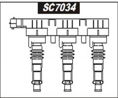 Sentech sc7034 cewka zapłonowa, opel agila (a) (h00)