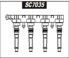 Sentech sc7035 cewka zapłonowa, opel astra g coupe (f07_)