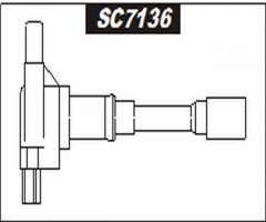 Sentech sc7136 cewka zapłonowa, fiat sedici, suzuki alto (ha24)