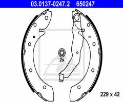 Ate 03.0137-0247 szczęki hamulcowe bmw 3 e36 90-98, bmw 3 (e36)