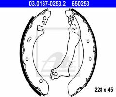 Ate 03.0137-0253 szczęki hamulcowe ford mondeo kombi 93-00, ford mondeo i (gbp)