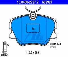 Ate 13.0460-2927 klocki hamulcowe mercedes w124 84-96, mercedes-benz 190 (w201)