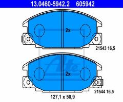 Ate 13.0460-5942 klocki hamulcowe opel frontera a 91-95, isuzu trooper (ubs)