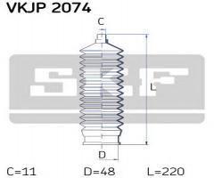 Skf vkjp 2074 osłona przekładni kierowniczej ford, ford sierra hatchback (gbc, gbg)