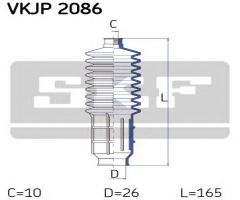 Skf vkjp 2086 osłona przekładni kierowniczej autobianchi, fiat,, autobianchi a 112, fiat 127