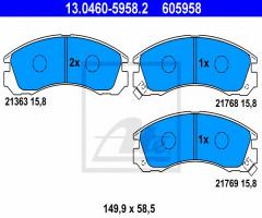 Ate 13.0460-5958 klocki hamulcowe mitsubishi pajero 90-00, citroËn c-crosser enterprise